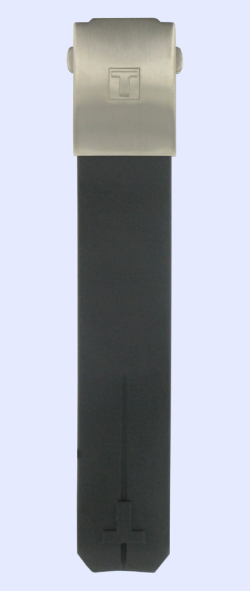 Horlogeband Tissot T33.7.798.51 / T603013681 Rubber Zwart 20.1mm