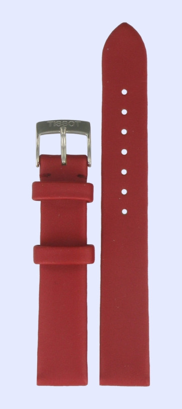 Horlogeband Tissot T603026946 Leder/Kunststof Rood 15mm