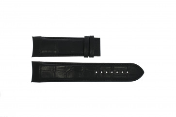 Horlogeband Tissot T035.627.16.051.00 Couturier XL / T610028594 Croco leder Zwart 24mm