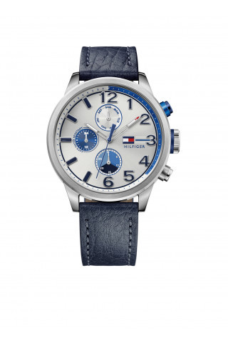 Horlogeband Tommy Hilfiger TH102. 1. 14. 2039 (TH679301953) Leder Blauw