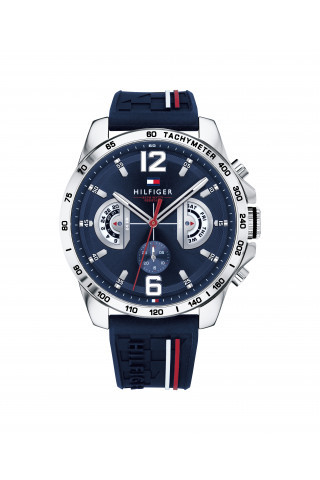 Horlogeband Tommy Hilfiger TH-320-1-14-2382 / TH1791476 / TH679302205 Rubber Blauw 22mm
