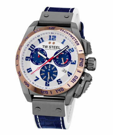 Horlogeband TW Steel TW1018 Leder Blauw