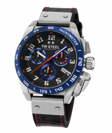 Horlogeband TW Steel TW1019 Leder Zwart