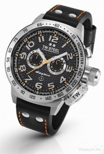 Horlogeband TW Steel TW660 Leder Zwart 22mm