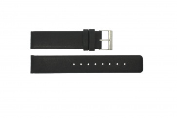 Horlogeband Obaku V112-16 Leder Zwart 16mm