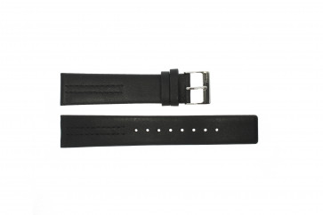 Horlogeband Obaku V122 Leder Zwart 20mm
