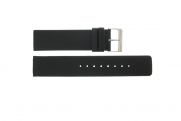 Horlogeband Obaku V139G Leder Zwart 22mm