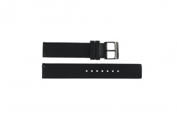 Horlogeband Obaku V139L Leder Zwart 16mm