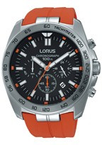 Horlogeband Lorus VD53-X190-RT331EX9 Rubber Oranje
