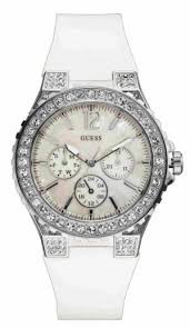 Guess horlogeband W14555L1 Rubber Wit 16mm