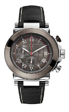Horlogeband Guess X90004G5S / BRC-I37002G1 / BRC-X44007G1 Leder Zwart 13mm