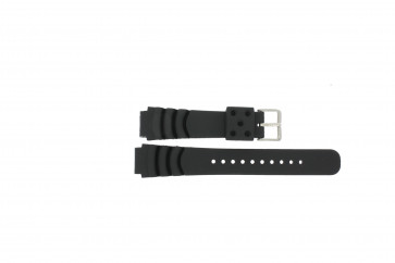 Horlogeband Universeel XF11 Kunststof/Plastic Zwart 18mm