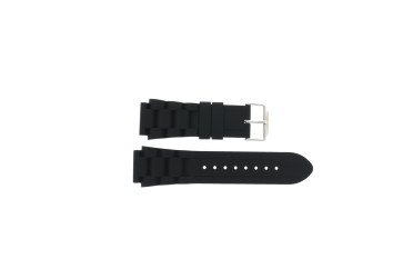Other brand horlogeband SL101 Silicoon Zwart 22mm