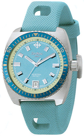 Horlogeband Zodiac zo2251 Rubber Blauw
