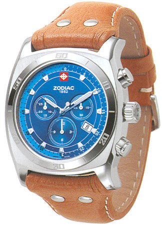 Horlogeband Zodiac ZO7012 Leder Cognac