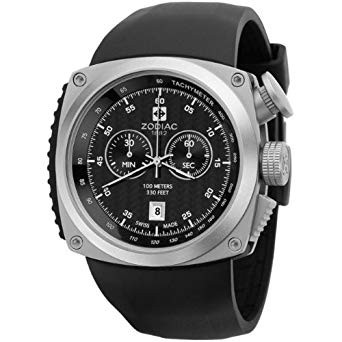Horlogeband Zodiac ZO5800 Silicoon Zwart