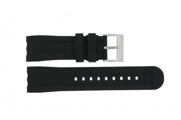 Horlogeband Nautica A17591G Rubber Zwart 24mm
