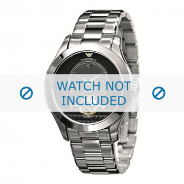 Armani horlogeband AR4639 Staal Zilver 22mm