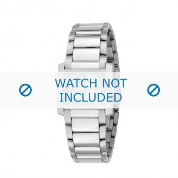 Armani horlogeband AR-5696 Staal Zilver 16mm 