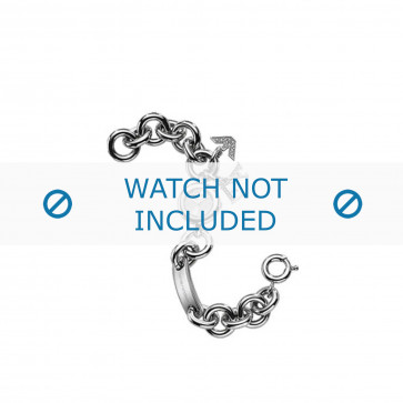 Armani horlogeband AR-5714 Staal Zilver 10mm 