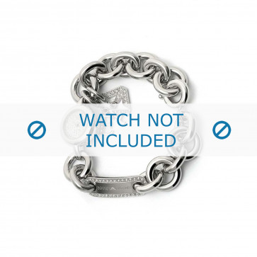 Armani horlogeband AR-5715 Staal Zilver 10mm 