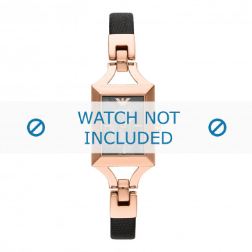 Horlogeband Armani AR7373 Staal/Silicoon Multicolor 9mm