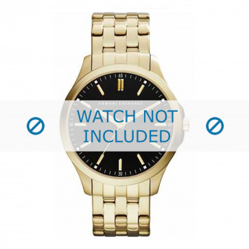 Horlogeband Armani AX2145 / 12xxxx Staal Doublé 22mm