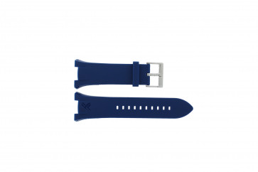Armani horlogeband AX-1041 Rubber Lichtblauw 21mm 
