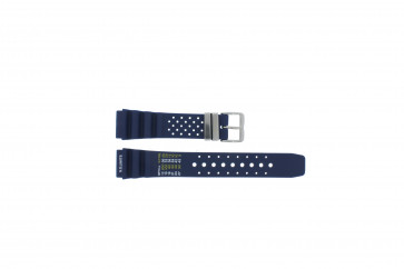 Tzevelion horlogeband TZE-S285 / Citizen Rubber Blauw 22mm