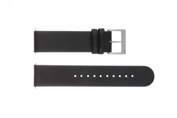 Mondaine horlogeband BM20001 / FE16220.20Q Leder Zwart 20mm