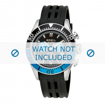 Breil horlogeband BW0405 Rubber Zwart