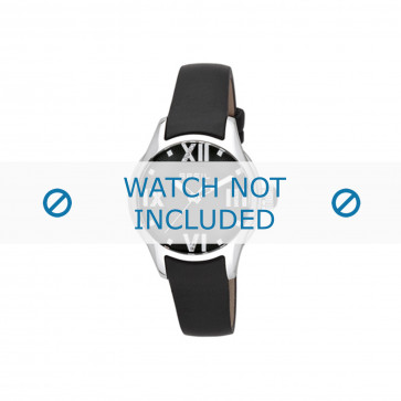 Horlogeband Breil TW0780 / F660013745 Leder Zwart 16mm