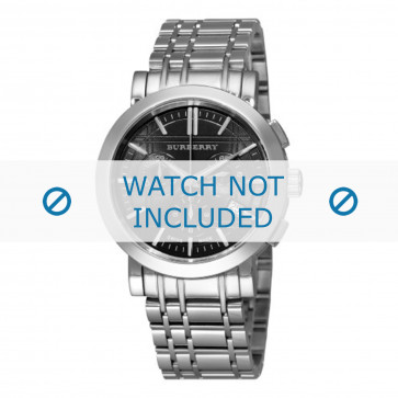 Burberry horlogeband BU1360 Staal Zilver