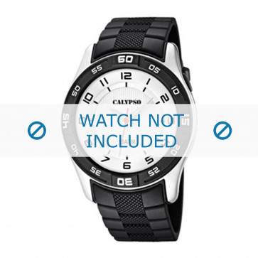 Horlogeband Calypso K6062-3 Rubber Zwart 24mm