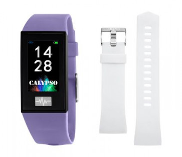 Horlogeband Smartwatch Calypso K8500-2 Kunststof/Plastic Wit 13mm