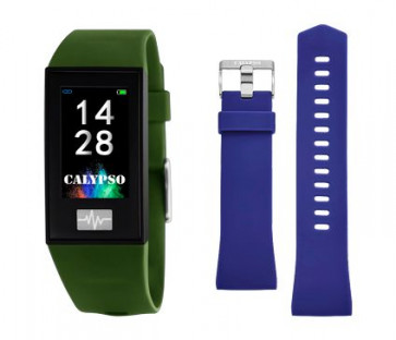 Horlogeband Smartwatch Calypso K8500.8 Kunststof/Plastic Blauw 13mm