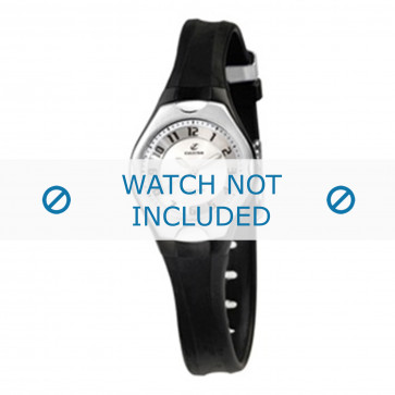 Horlogeband Calypso K5163-2 Rubber Zwart 8mm