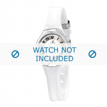 Horlogeband Calypso K5163-7 Kunststof/Plastic Wit 10mm