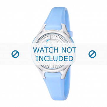 Calypso horlogeband K5575-3 Rubber Lichtblauw