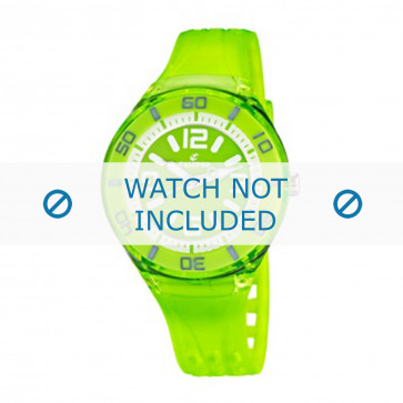 Horlogeband Calypso K5588-7 / K5576-7 Rubber Groen 15mm