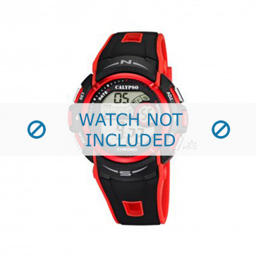Horlogeband Calypso K5610-5 Rubber Zwart 22mm