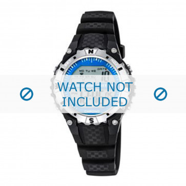 Horlogeband Calypso K5684-1 Kunststof/Plastic Zwart 14mm