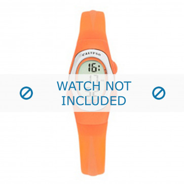 Calypso horlogeband K6018-A Rubber Oranje