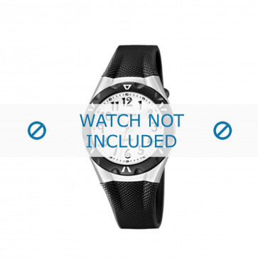 Horlogeband Calypso K6064-2 Kunststof/Plastic Zwart 13mm