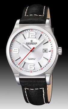 Horlogeband Candino C4439 / C4441-1 Leder Zwart 21mm