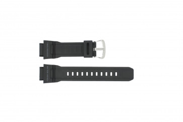 Casio horlogeband G-9300-1 / 10388870 Silicoon Zwart 20mm