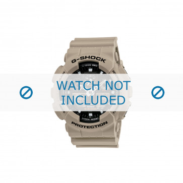 Casio horlogeband 10443549 Kunststof Cream wit 16mm 