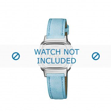 Horlogeband Casio LA670WEL-2AEF / LA670WEL-2A / 10487164 Leder Blauw 13mm