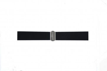 Davis horlogeband BB0881 Rubber Zwart 22mm 