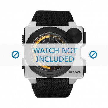 Horlogeband Diesel DZ7222 Textiel Zwart 27mm
